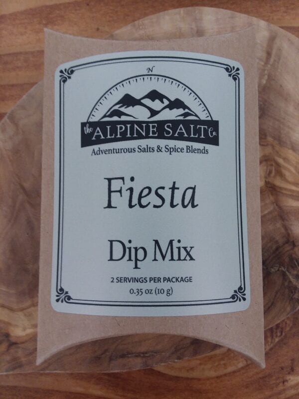 A package of dip mix for fiesta.