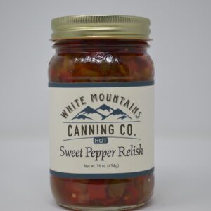 Sweet Pepper Relish in a glass Jar
